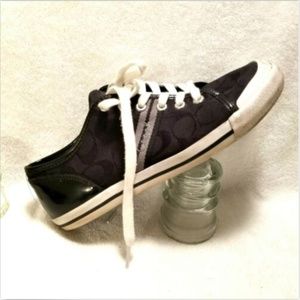 Coach Folly Womens Fashion sneakers Black  sz 7.5M